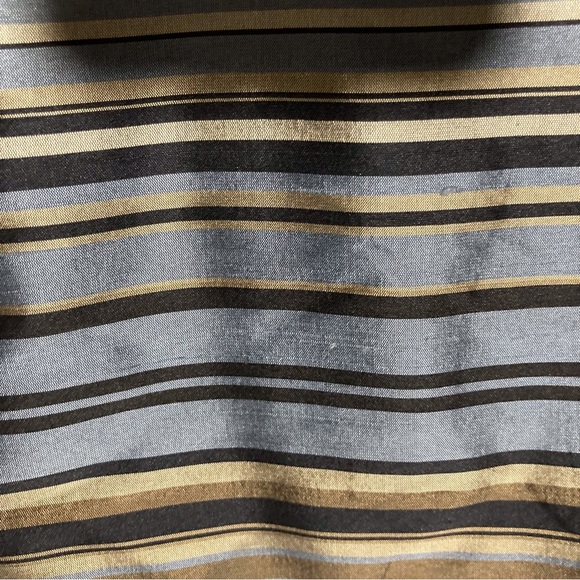 Ann Taylor Striped 100% Silk Wrap Blouse - Picture 6 of 16